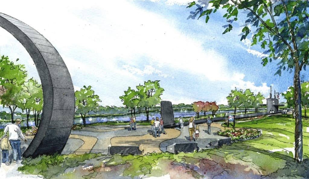 Watercolor Concept: Memorial perspective