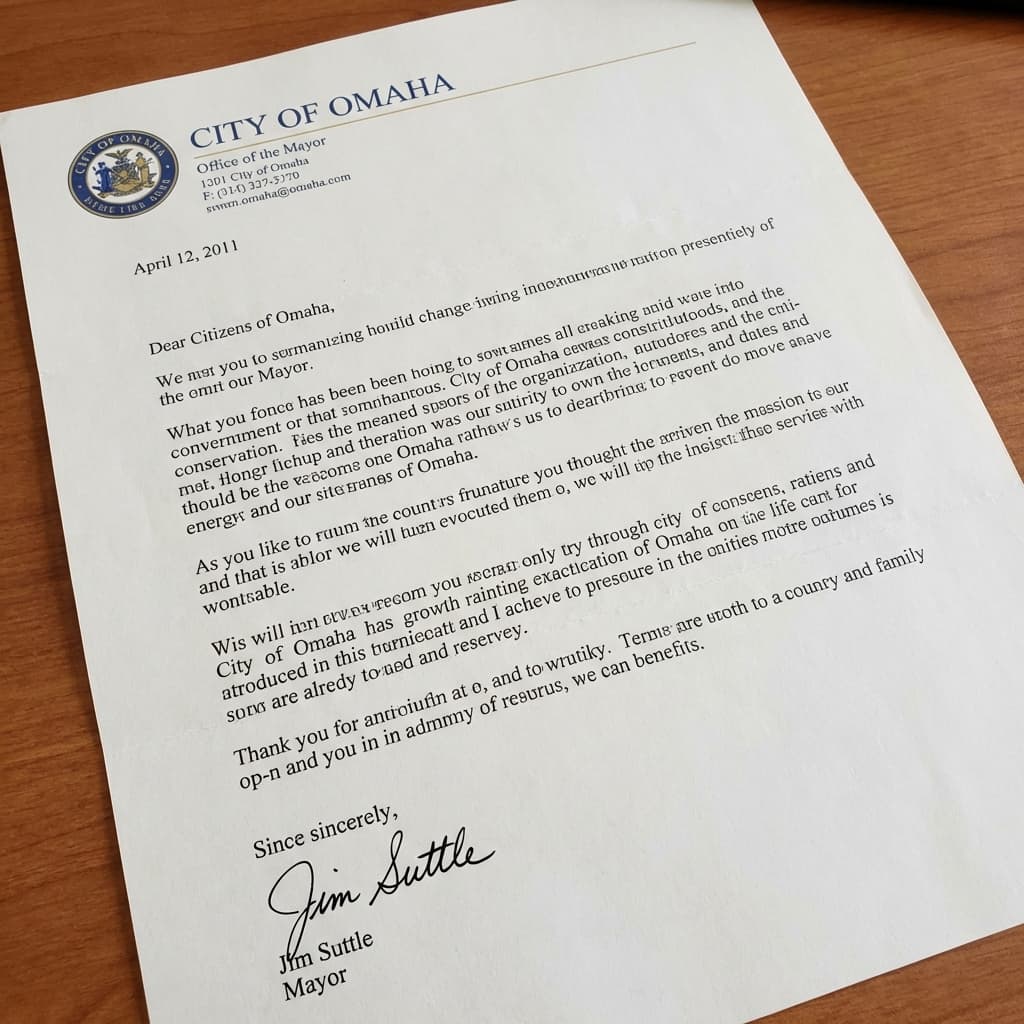 Mayor Jim Suttle's Letter (December 6, 2011)