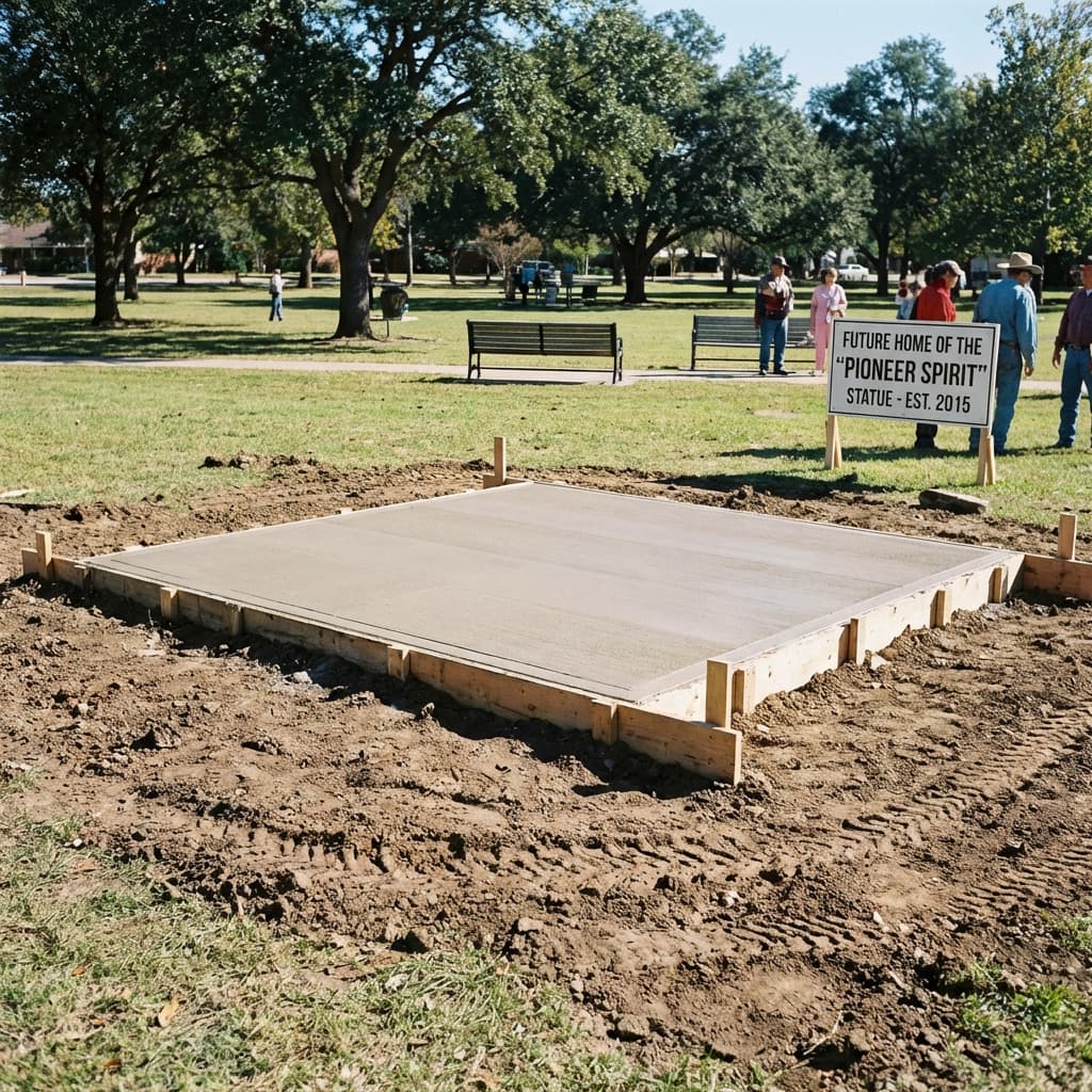View south from the finished Sail Pad to the finished Rudder Pad
